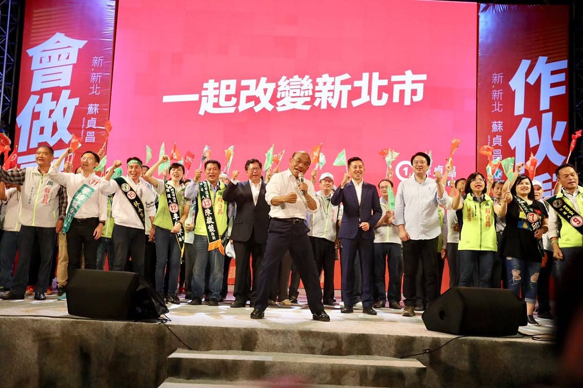 民進黨新北市長候選人蘇貞昌。 圖：翻攝自蘇貞昌臉書