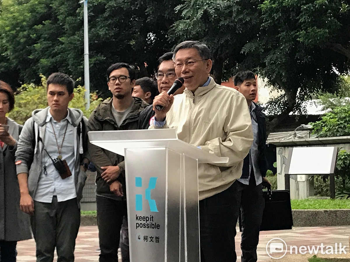 台北市長柯文哲競選辦公室今日公布第二波競選支出。 圖 : 周煊惠 / 攝