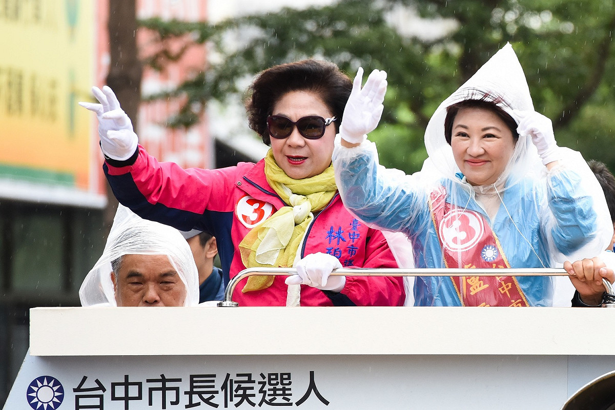 盧秀燕今天繼續謝票行程。 圖：盧秀燕辦公室/提供