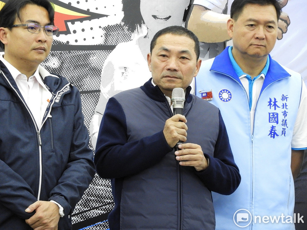 侯友宜強調為來市府團隊「沒有什麼侯團隊、沒有什麼朱團隊，只有市民團隊。」 圖：林昀真／攝