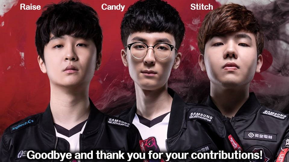 昨（26）晚GRX戰隊宣布釋出打野Raise、中路Candy、AD Stitch，旋即韓國戰隊JAG便宣布簽下Stitch。 圖：翻攝自 G-Rex 官方粉絲專頁