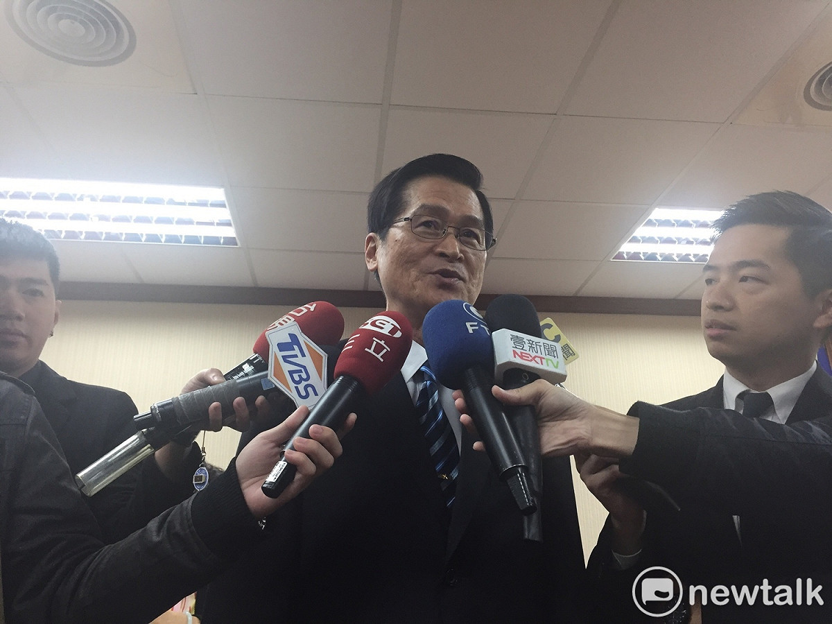 國防部長嚴德發今天到立法院參與預算審查。 圖：趙婉淳/攝
