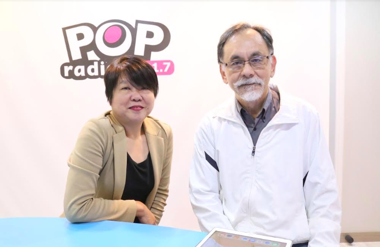 POP Radio今（29）日邀請民進黨大老林濁水上節目受訪。 圖：POPradio/提供
