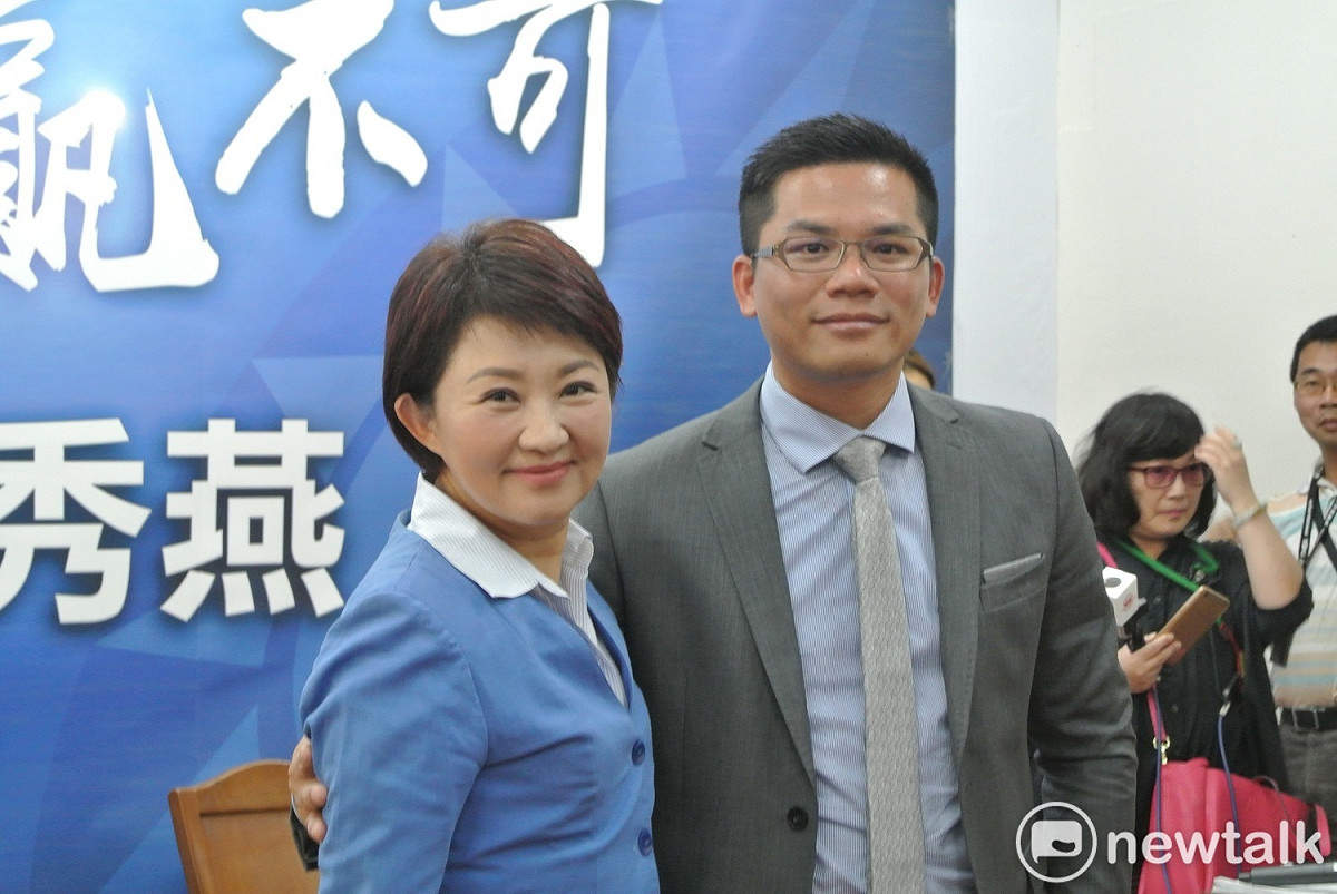 吳皇昇成為盧秀燕發布的第一個市府首長。 唐復年/攝