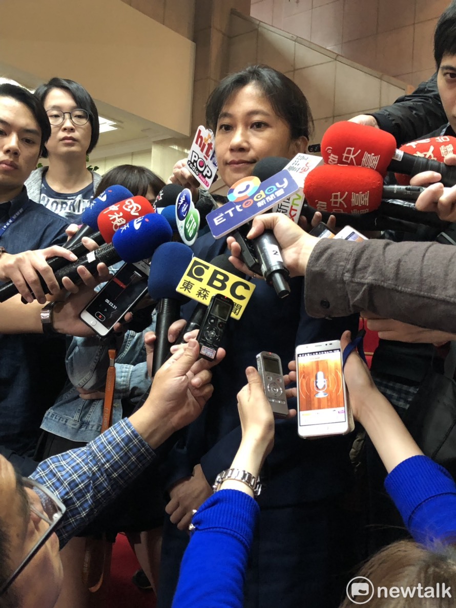 行政院發言人Kolas Yotaka今（30）日下午受訪。 圖：謝莉慧/攝