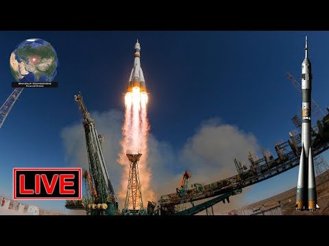 搭載俄籍、美籍和加拿大籍太空人的俄羅斯聯合號火箭今天抵達國際太空站。 圖 : 翻攝自youtube