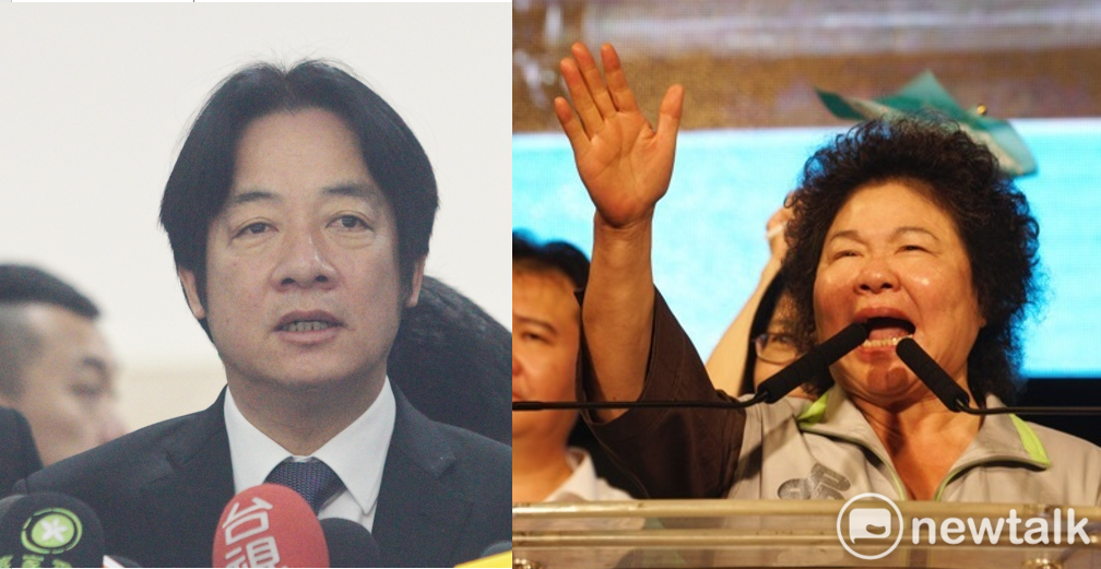 行政院長賴清德(左)與總統府秘書長陳菊(右)。 圖 : 新頭殼合成