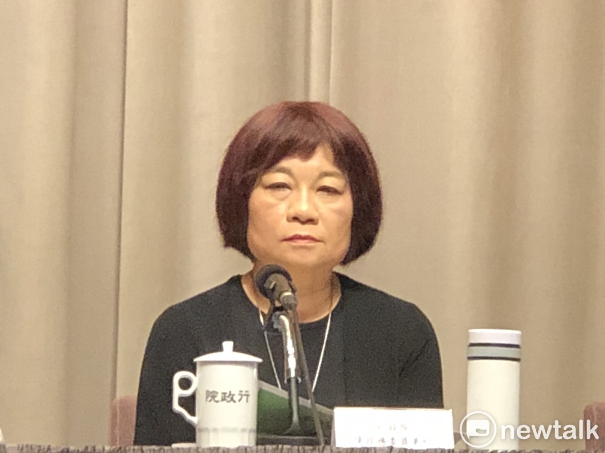國發會主委陳美伶今（6）日在行政院會報告「2030雙語國家政策發展藍圖」。 圖：謝莉慧/攝