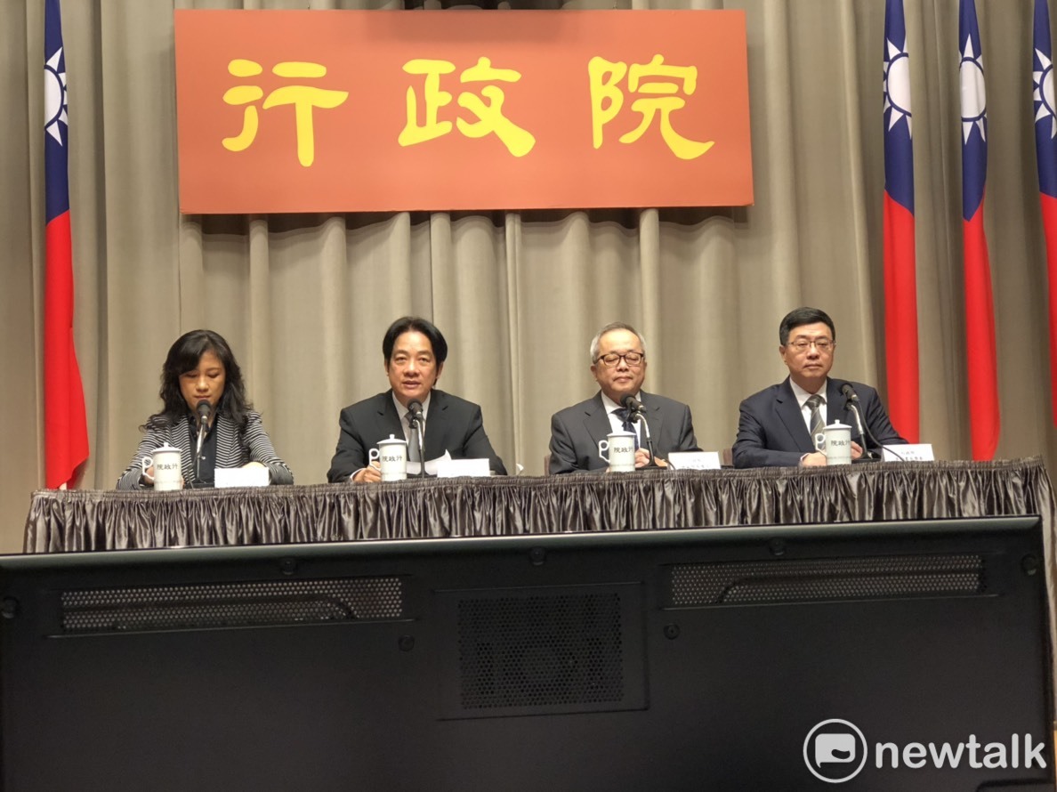 行政院長賴清德今（7）日召開記者會。 圖：謝莉慧/攝