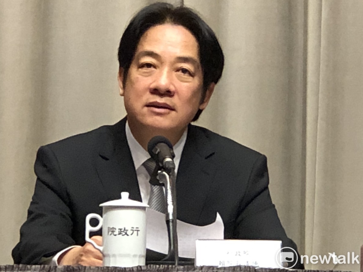 行政院長賴清德今（7）日上午親自主持選後檢討記者會，強調時間到了就會離開，率內閣總辭。 圖：謝莉慧/攝