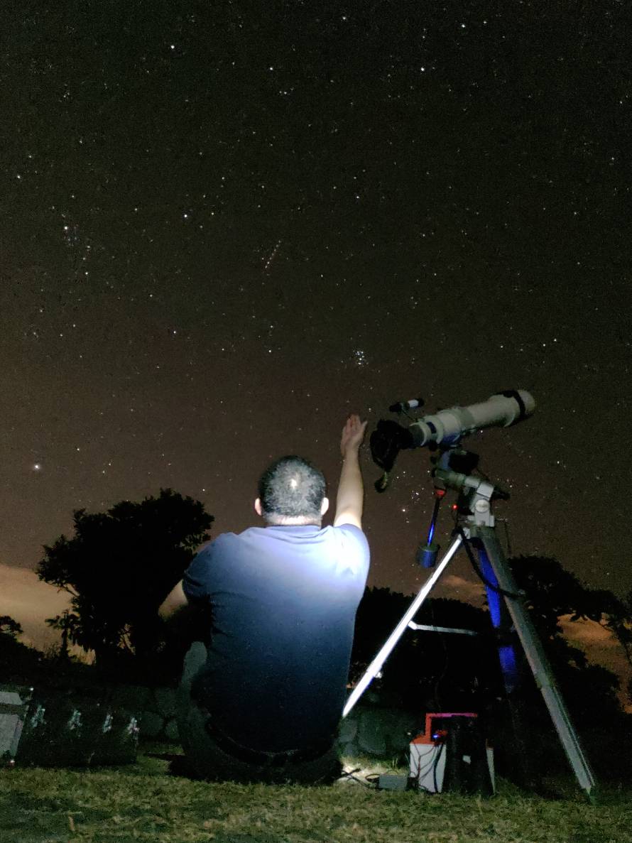 雙子座流星雨的特色是流星多、速度較慢、相對明亮。 圖：屏東縣天文協會／提供