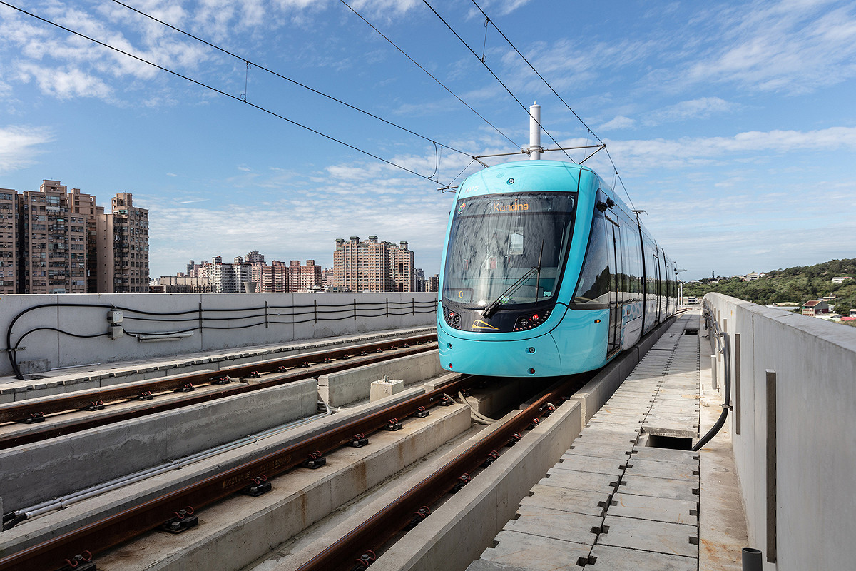 淡海輕軌綠山線完成履勘，新北市政府目標年底通車營運。 圖：新北捷運局／提供