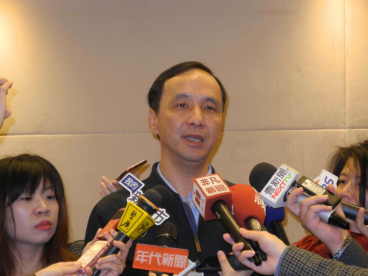 針對國民黨2020總統的提名機制，朱立倫今天表示，不管是全民調或排綠民調，只有民意才可作為人選的依據。 圖：王峻昌/攝