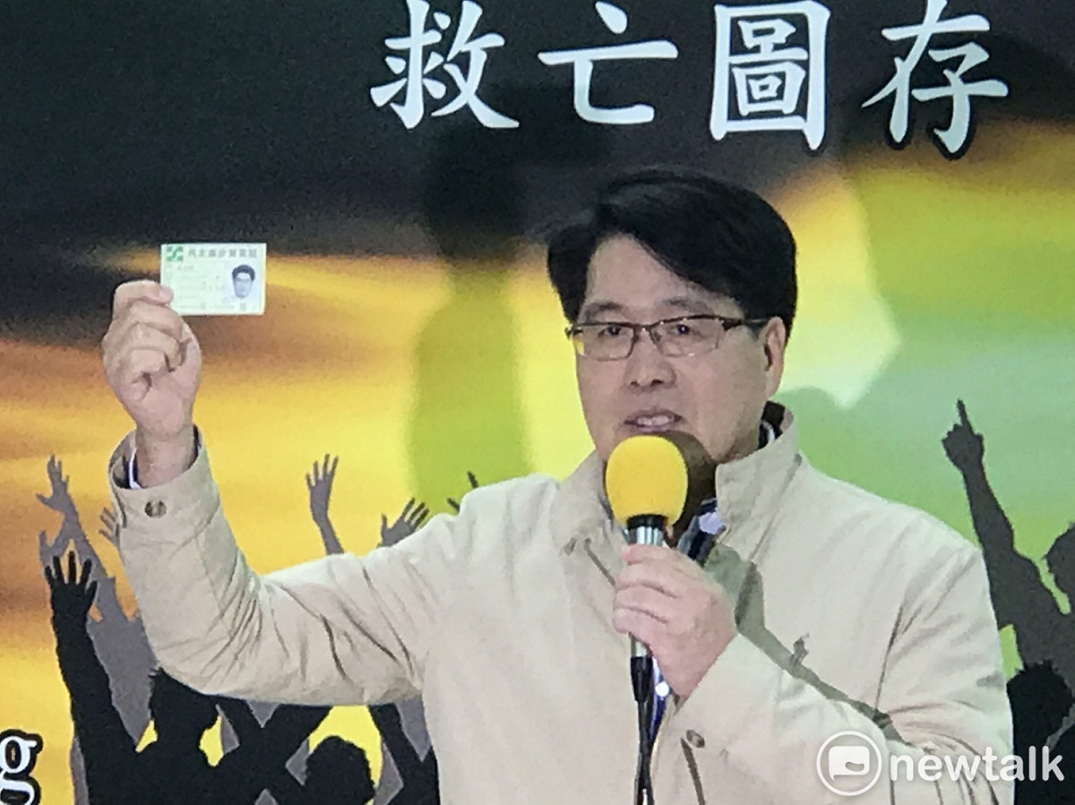 游盈隆宣布參選民進黨黨主席。 圖：朱蒲青/攝(資料照片)