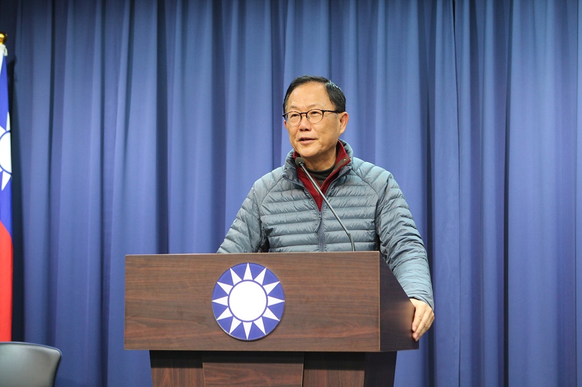 北院今天公布重新驗票結果，台北市長選舉差距拉大，隨後台北市長落選人丁守中召開記者會說明。 圖：趙婉淳／攝