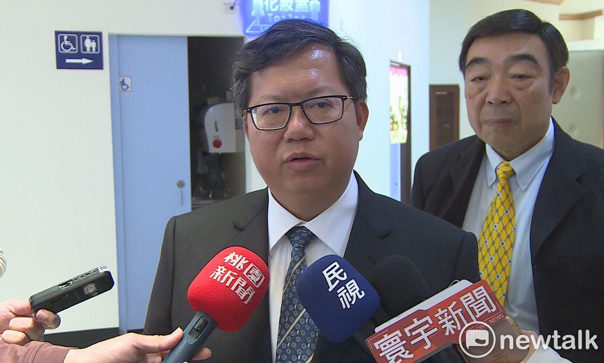 桃園市長鄭文燦認為，黨主席選舉是凝聚共識的過程，只要有意願參選的人選，自然會浮出檯面。 圖：林昀真／攝
