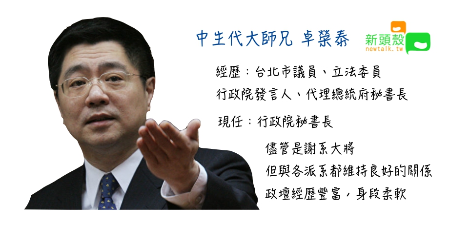 行政院秘書長卓榮泰在民進黨中生代力挺之下，今天下午登記參選民進黨主席補選。 圖：張嘉哲/製作