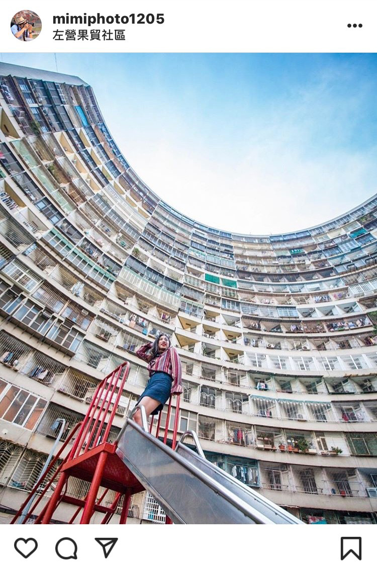 左營果貿社區有著濃濃香港建築的感覺。 圖：翻攝自instagram mimiphoto1205／開放權限