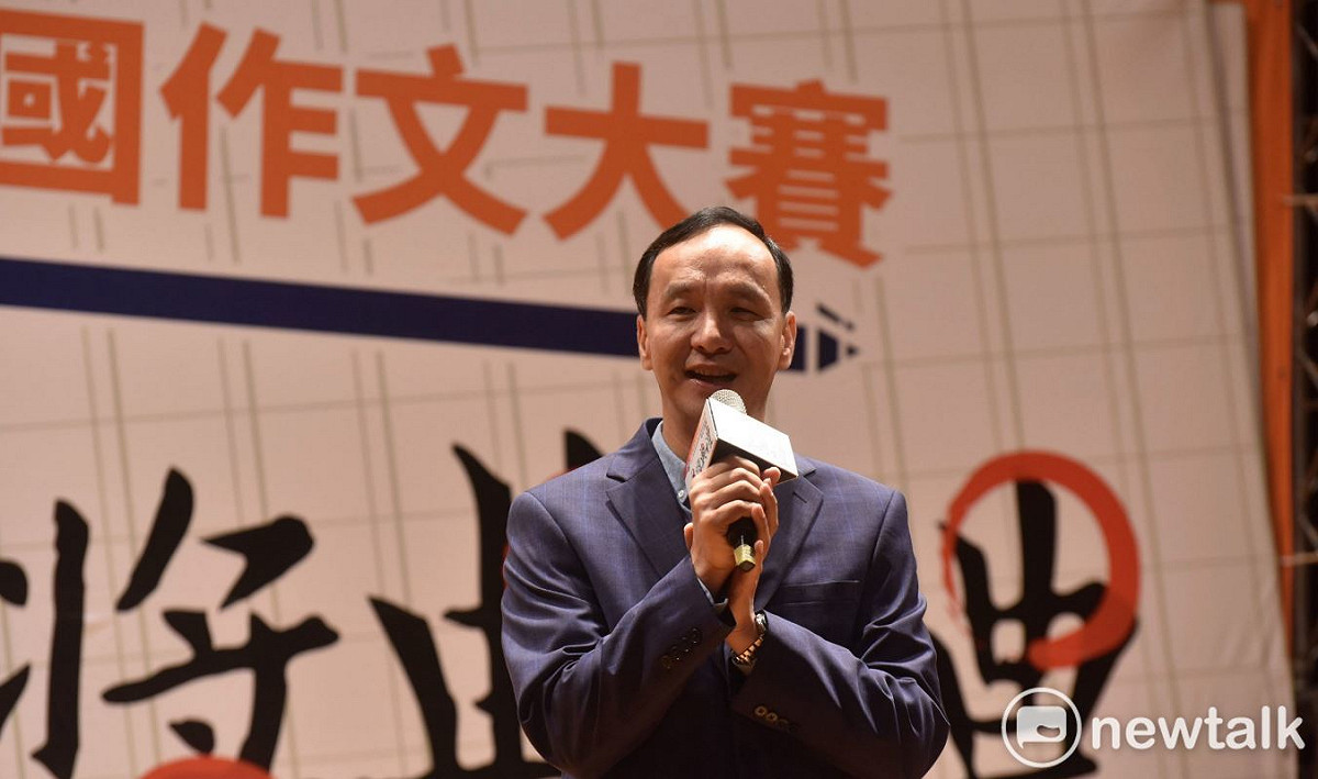 朱立倫強調，「民眾投票給我們不是為了政治」，身為韓國瑜的好朋友，他有責任讓高雄市政做好。 圖：林昀真／攝