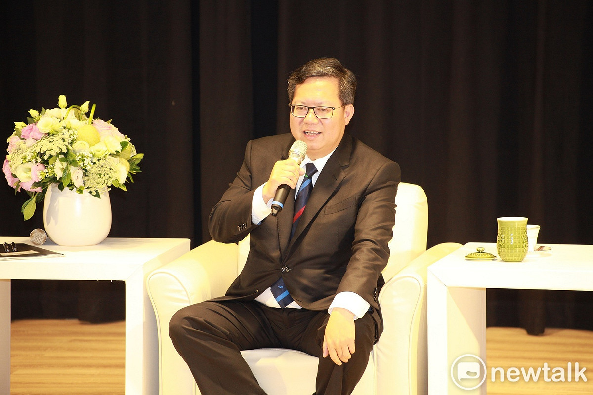 桃園市長鄭文燦認為，黨遇到很大的困難，「派系感受、個人利害要放到零」，大家要一起共同承擔責任。  圖：林昀真／攝
