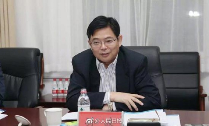 中國船舶重工集團前總經理孫波被爆涉及洩露遼寧號及自製航空母艦的機密文件。 圖：翻攝人民日報