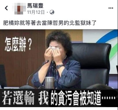 在選舉前，有網友張貼「肥橘你就等著去當陳哲男的北監獄妹了」等文字，刻意毀損他人名譽，因此陳菊秘書長辦公室於選前便已委任律師提告觸犯妨害名譽罪，並非選後才提告。 圖/陳菊辦公室提供