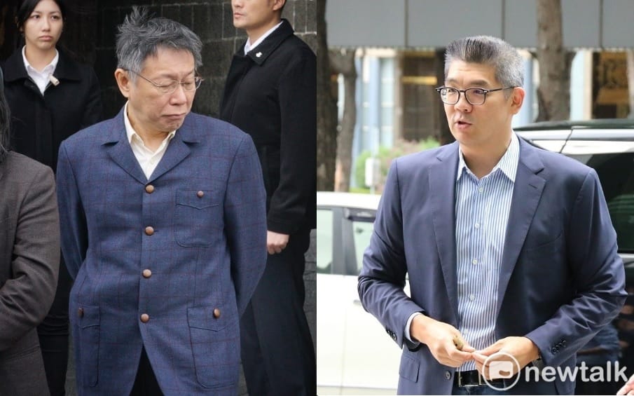 針對大巨蛋續建案，2014年台北市長敗選人連勝文質疑柯文哲，當出一直誇自己透明公開，怎麼選前不敢公開。 圖：新頭殼合成