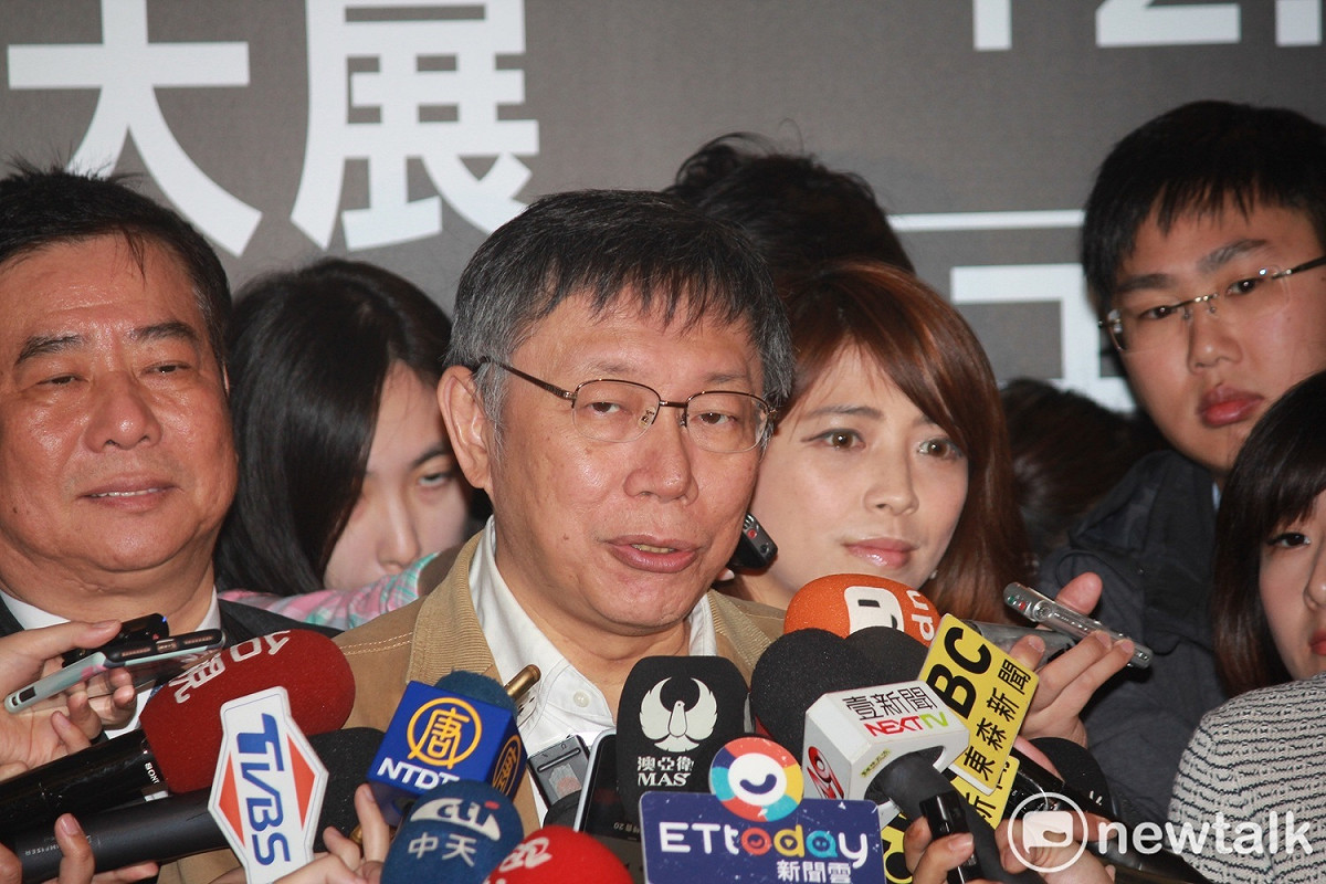 台北市長柯文哲今日說，「不管是九二共識或兩岸一家親，這名詞已經在台灣被汙名化了」。 圖 : 周煊惠 / 攝