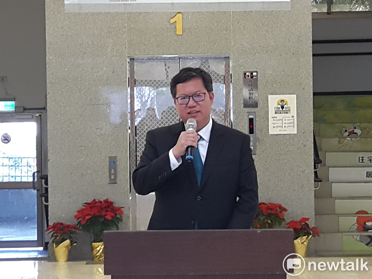 桃園市長鄭文燦表示內閣改組總統一定會周延考慮，「讓整個內閣朝向有感建設、有感執政的方向。」 圖：林昀真／攝
