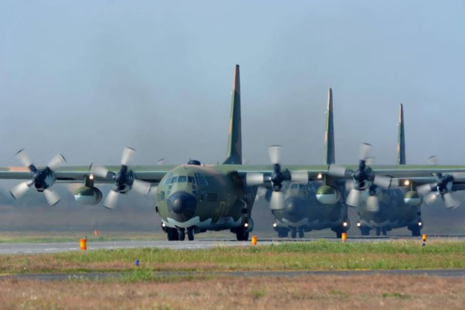 圖為C130-H運輸機。 圖：取自國防部官網