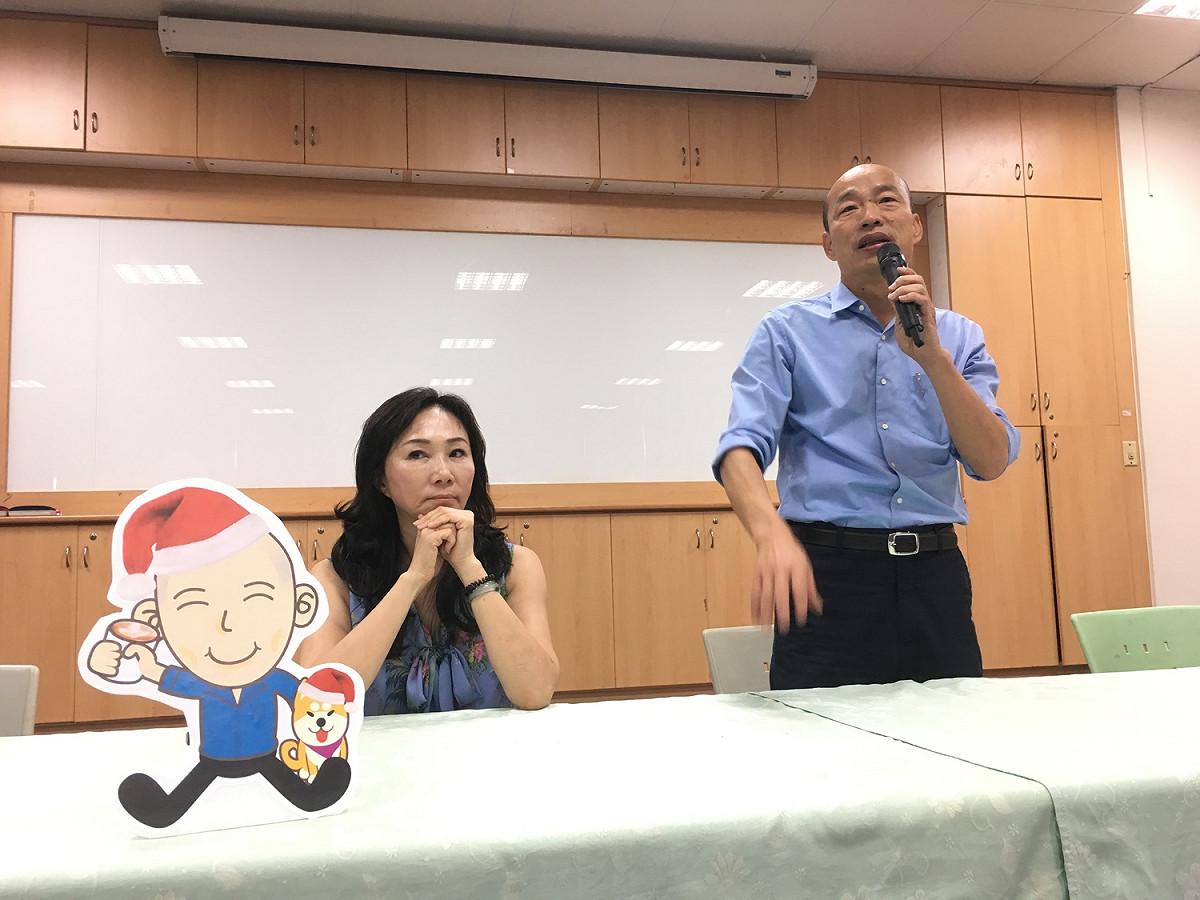 準高雄市長韓國瑜分享升學、就業的人生經驗。 圖：韓國瑜辦公室/提供