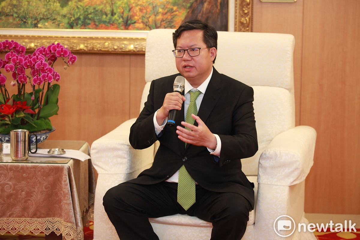 鄭文燦表示，沒有任何成功是從天下掉下來的，現在講下一屆市長言之過早。 圖：林昀真/攝