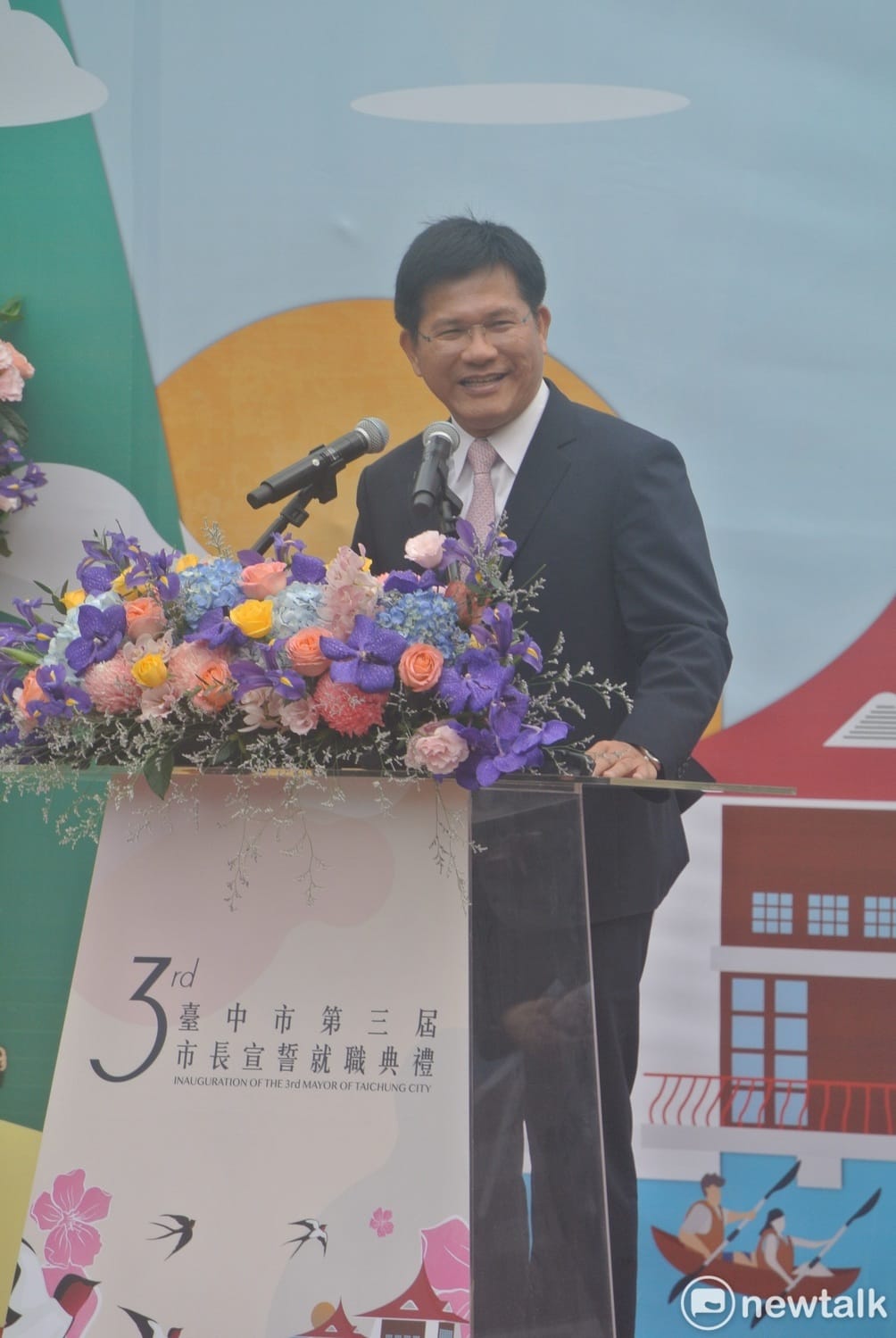 林佳龍說，心情像提早交卷的學生滿足且輕鬆。 圖：唐復年/攝（資料照片）