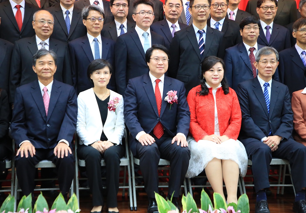 基隆市長就職典禮大合照。 圖：基隆市政府 / 提供