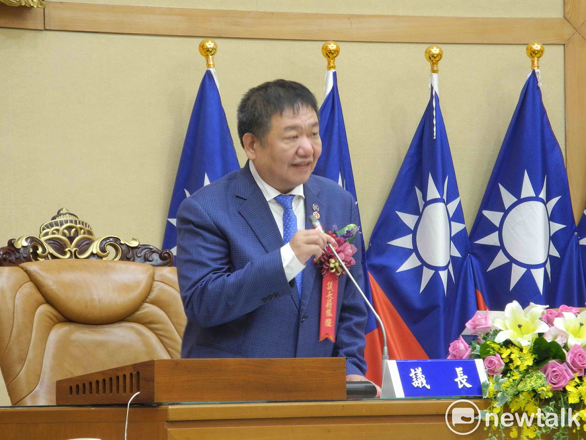 新北市議會議長由國民黨籍蔣根煌順利連任。  圖：王峻昌/攝