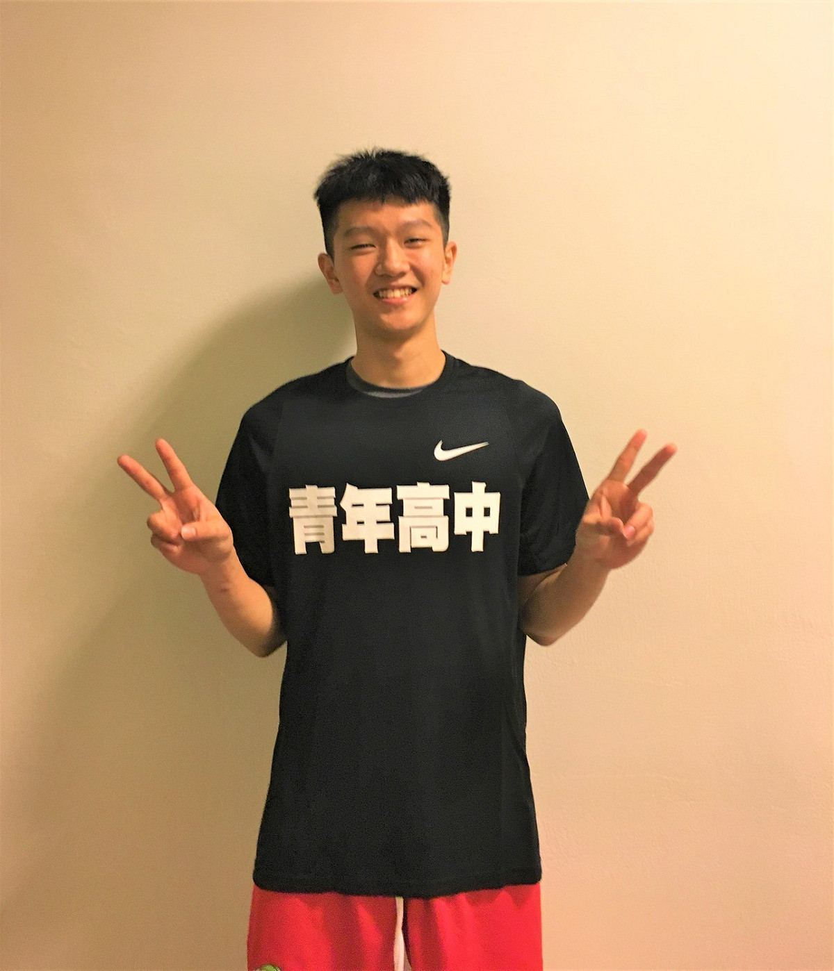 青年高中高偉綸生日攻下全隊最高分。 圖／鍾東穎攝,2018.12.25
