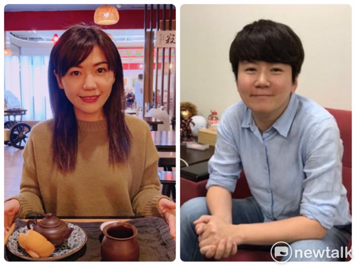 台北市民進黨籍新科議員吳沛憶（左）與同黨議員許家蓓（右）傳出戀情。 圖：新頭殼合成照