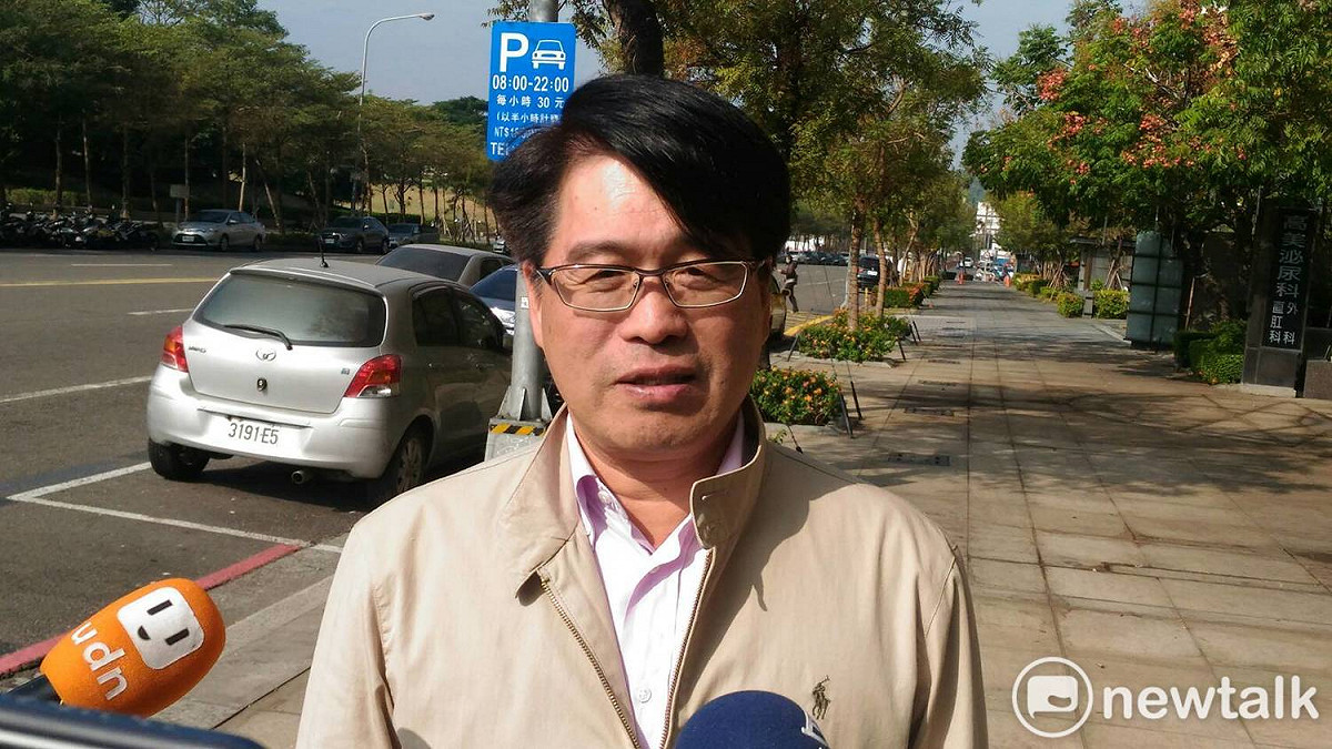 游盈隆自認參選黨主席是為民進黨救苦救難。 圖：孫家銘/攝 (資料照片)