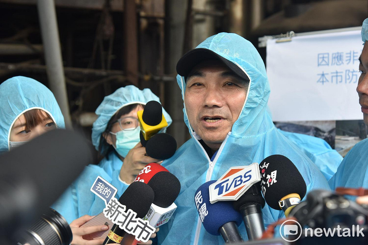 侯友宜表示，防堵非洲豬瘟侵台是國安議題，大家要全力備戰。 圖：林昀真/攝