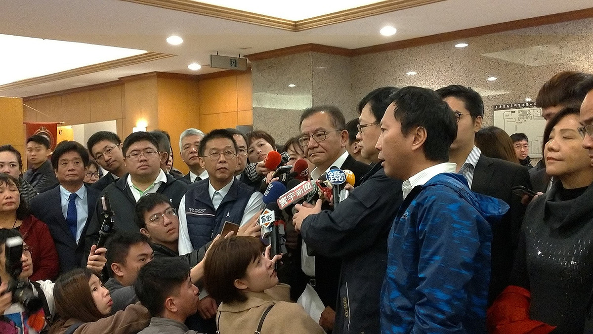 高志鵬今天召開記者會。 圖：陳佩君／攝