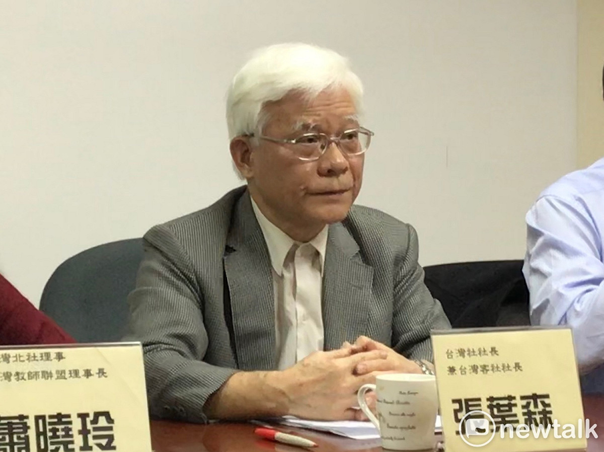 台灣社社長張葉森表態支持賴清德，原因其和本土社團的理念相近。 圖 : 周煊惠 / 攝（資料照片）
