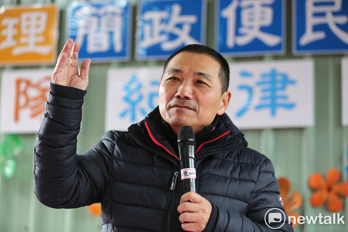 侯友宜認為看哪一台本來就是言論自由，無關國安危機，反酸徐趕快解決越客脫團案「這才是務實一點。」  圖：林昀真／攝