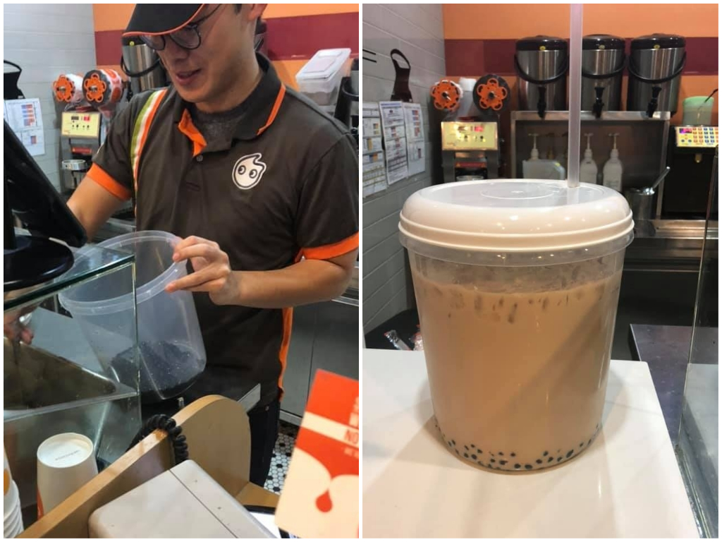 中國網友昨（9）日發現COCO都可香港門市的收據單印有「香港人加油」，揚言要發起抵制運動，COCO都可趕緊發表聲明，強調「香港是中國不可分割的一部分」。 圖 / 翻攝自臉書社團「subtle asian traits」