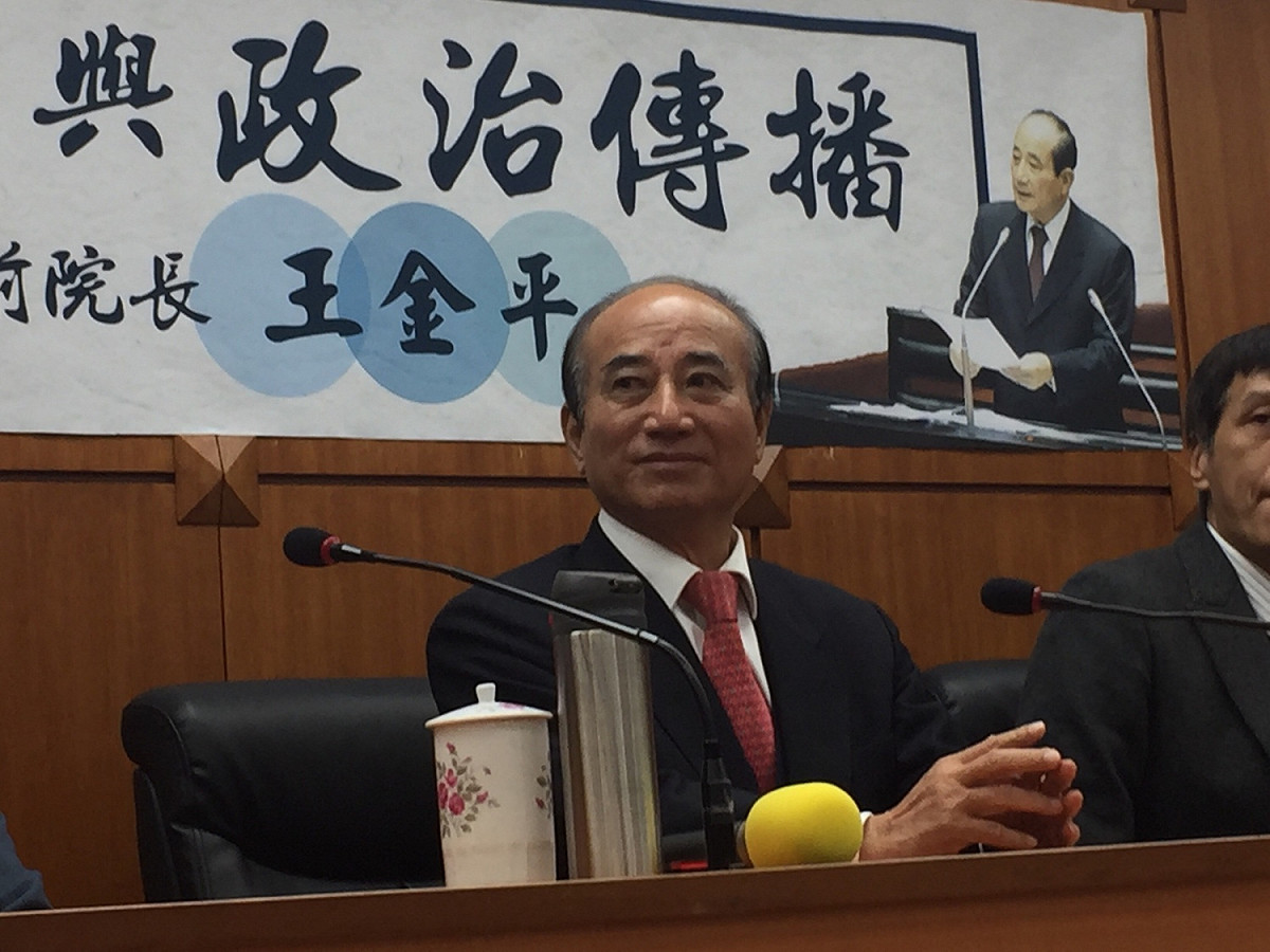 前立法院長、不分區立委王金平下午到銘傳大學就「國會秘辛與政治傳播」進行演講，吸引近50位學生到場聆聽。 圖：趙婉淳／攝