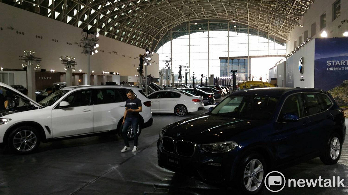 高雄世界新車大展名車雲集。 圖：孫家銘/攝