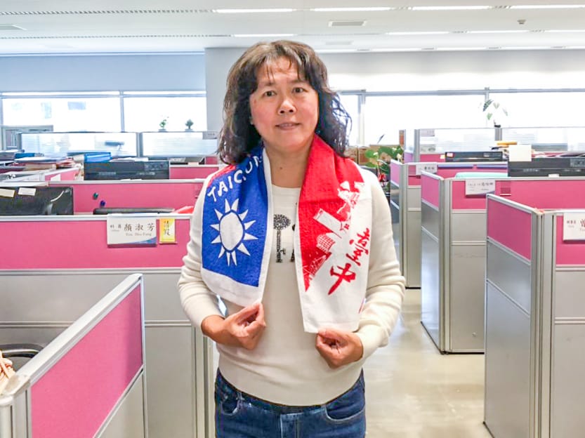 結合國旗與台中著名景點翦影設計展現城市意象與活力。 圖：台中市政府民政局/提供