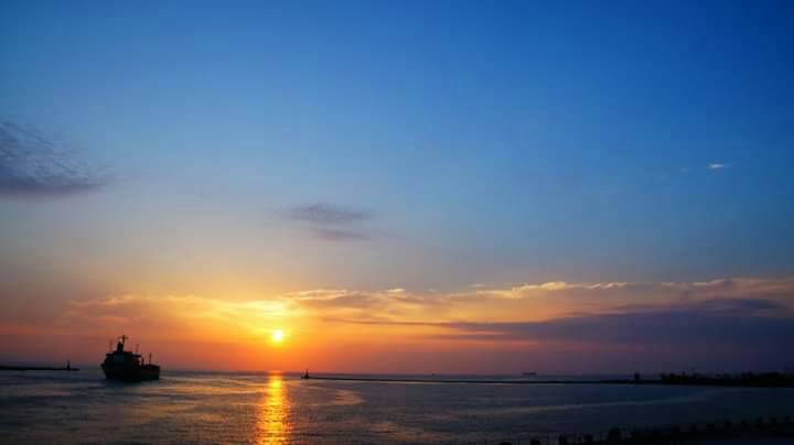 西子灣送夕陽是韓國瑜跨年第一個行程。 圖：孫家銘/攝