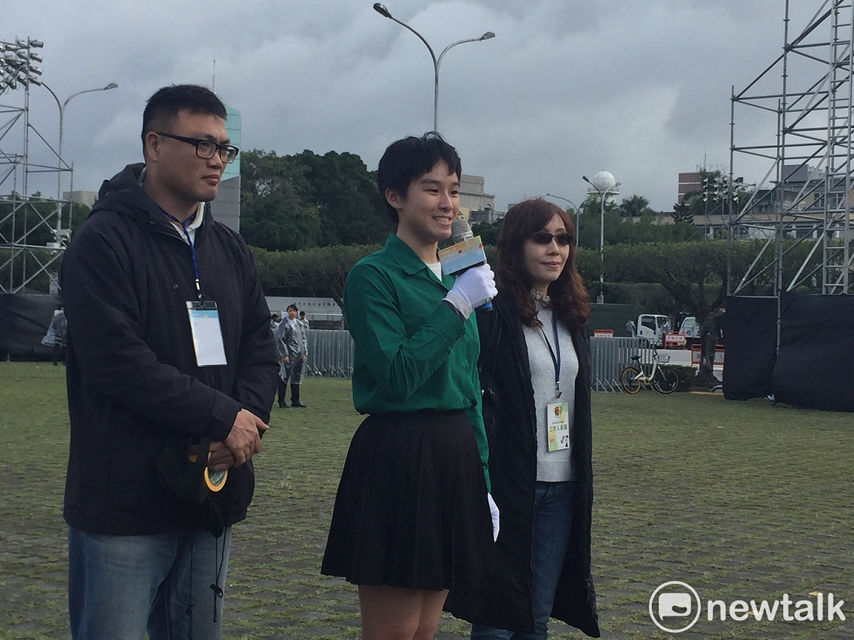 北一女儀隊總隊長張譽馨。 圖：趙婉淳／攝