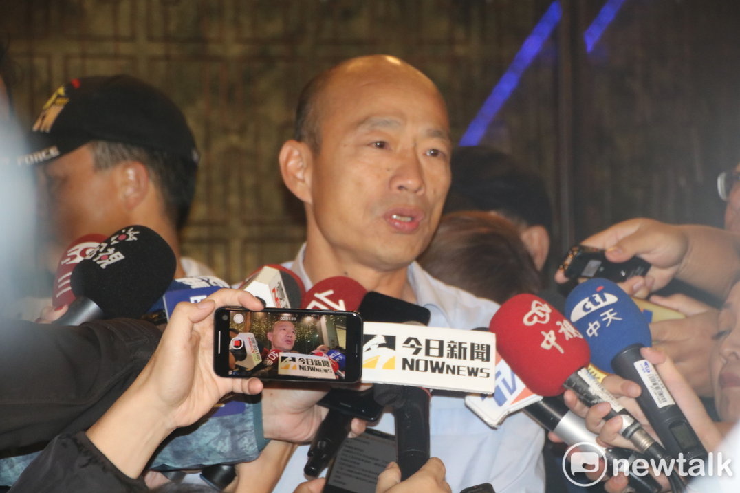 韓國瑜談空污重拳不排除行政手段。 圖：孫家銘/攝（資料照）