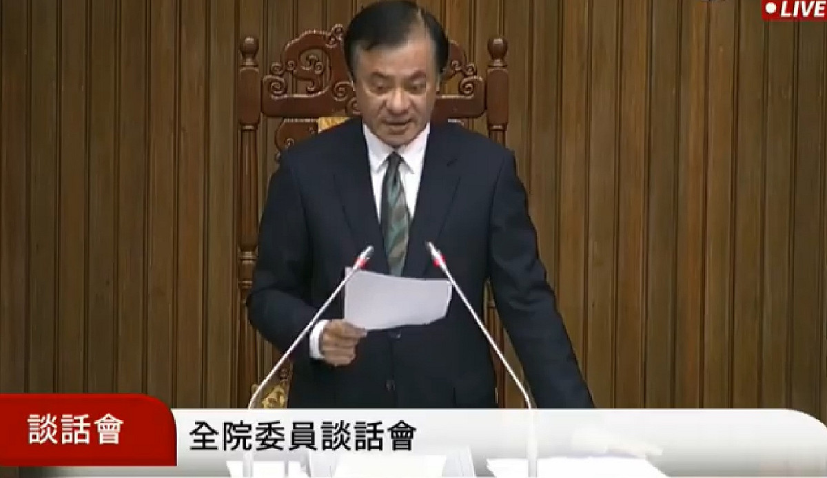 立法院長蘇嘉全上午召集朝野協商，並在協商結束後，隨即接續談話會，以確定臨時會議程。 圖：翻拍自立法院直播